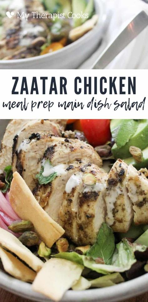 Meal Prep Lunch Salad, Prep Lunch For The Week, Zaatar Seasoning, Zaatar Chicken, Lunch For The Week, Easy Meal Prep Lunches, Meal Prep Lunch, Lunch Salad, Prep Lunch