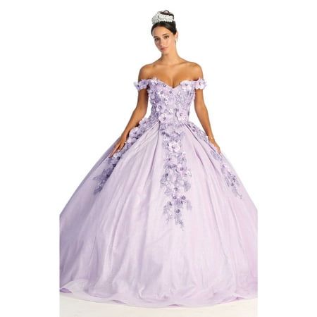 Please read description in full & check all of our images before ordering: This Listing is for a Brand New Formal Dress Shops Inc Juniors Womens Quince Dress Models are wearing a 4/6 or XS/S & they are about 5'10-6' with heels. Escalate your grand entrance into a whole new level in this gorgeous quinceanera ball gown. Features: Off the shoulder, floral applique, sweetheart neckline, glitter all over, corset/lace up back. Perfect for a quinceanera, pageant, sweet 16, and the ivory color looks gre Floral Ball Gown, Lace Mermaid Dress, Jersey Prom Dress, Glitters Skirt, May Queen, Crystal Embroidery, Dress Display, Mermaid Evening Gown, Trumpet Dress