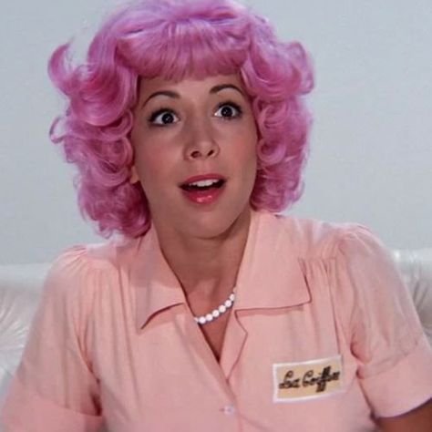 Beauty School Drop-out Frenchie in "Grease" Frenchy Grease, Didi Conn, Sandy Grease, Grease Movie, Grease Is The Word, Septième Art, Pink Lady, Beauty School, Tickled Pink