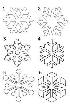 Teaching Kids Colors, Snöflingor I Papper, Printable Snowflake Template, Printable String Art Patterns, Snowflake Cutouts, Snowflake Template, String Art Patterns, Christmas Stencils, Navidad Diy