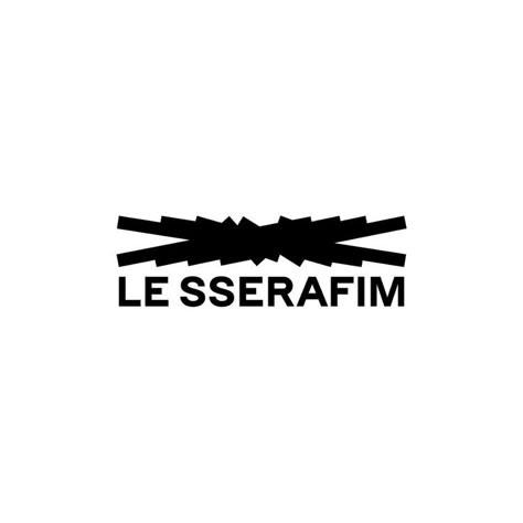 Le Sserafim Black And White Icon, Le Sserafim Black And White, Lesserafim Logo, Le Sserafim Logo, Kpop Group Logo, Kpop Collage, Kpop Group Names, Kpop Logo, Tech Hoodie