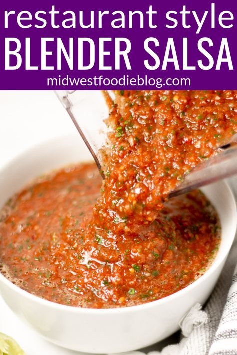 Blender Salsa, Crunchwrap Supreme, Enchilada Pasta, Restaurant Style Salsa, Homemade Salsa Recipe, Homemade Salsa, Carne Asada, Idee Pasto Sano, Salsa Recipe