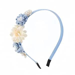 Wedding Party Hair, Spring Headband, Blue Hair Accessories, Summer Hair Accessories, White Camellia, Flower Hair Band, Floral Accessories Hair, Hair Accessories Pearl, White Headband