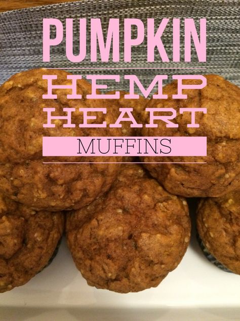 Heart Muffins, Hemp Hearts Recipes, Runner Recipes, Yummy Easy Snacks, Hemp Seed Recipes, Pumpkin Muffins Recipe, Healthier Treats, Pumpkin Muffin Recipes, Mother Runner