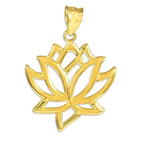 14k Yellow Gold Lotus Flower Pendant *** You can find more details by visiting the image link. (This is an affiliate link and I receive a commission for the sales) Lotus Flower Buddhism, Quinceanera Necklace, Gold Lotus Flower, Lotus Flower Pendant, Libra Necklace, Rose Gold Crown, Platinum Bracelet, Gold Lotus, Flower Collection