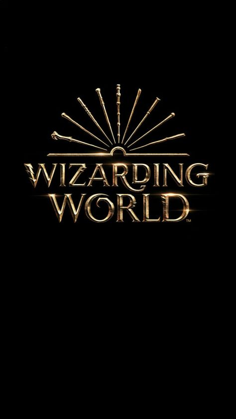 New! JK Rowling's Wizarding world logo wallpaper Wizarding World Tattoo, Wizarding World Wallpaper, Hogwarts Logo, Beast Logo, Harry Potter Logo, World Logo, Fantastic Beast, Harry Potter Spells, Harry Potter Tumblr