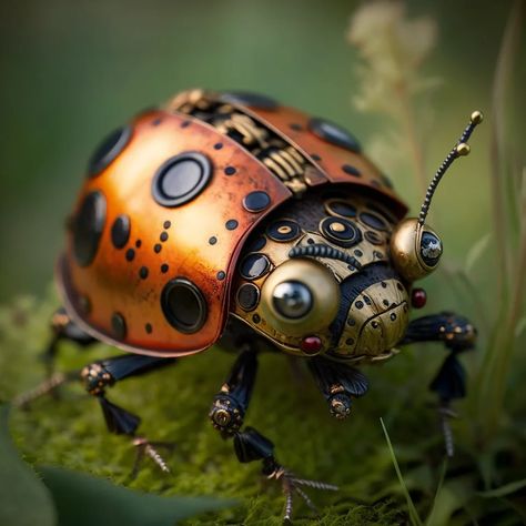 Robot Insect, Robot Insect Art, Insect Exoskeleton, Robot Bug, Robot Insect Concept Art, Mechanical Insect, 3d Bug Sculpture, Robotic Insects, Friday Music