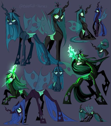 Doodle Page, Queen Chrysalis, Doodle Pages, Mlp Fan Art, My Little Pony Characters, Mlp Pony, Pony Drawing, Mlp My Little Pony, Album Art