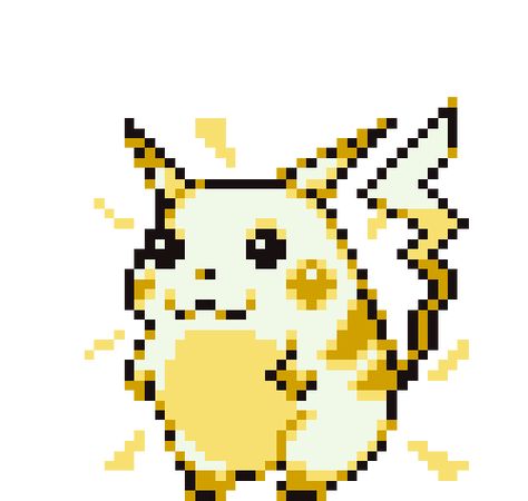 Pikachu Sprite, Pokemon Sprites Pixel Art, Pixel Sprites, Idk Aesthetic, Weird Pics, Pokemon Pixel, Pokemon Sprites, Pokemon Gif, First Pokemon