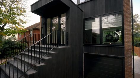 Ugly House to Lovely House: Viewers divided over Colchester home Ugly House To Lovely House, Black Cladding, George Clarke, Wolverhampton, Large Homes, Beautiful Furniture, Plan Design, Open Plan, Being Ugly