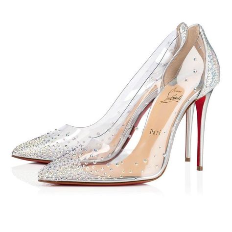 Christian Louboutin Shoes Outfit, Louboutin Online, Brian Atwood Heels, Christian Louboutin Heels, Louboutin Heels, Christian Louboutin Women, Clear Heels, Wedding Heels, Louboutin Shoes