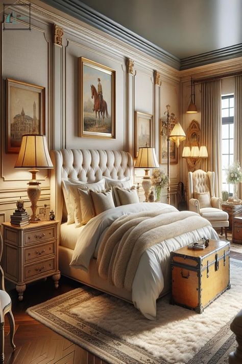 Best Ralph Lauren Bedroom Ideas Dream Bedroom Luxury Master Suite Romantic, Traditional Cozy Bedroom, Small Classic Bedroom, Bedroom Pillows Arrangement, Dream Bedroom Luxury, Ralph Lauren Bedroom Ideas, Ralph Lauren Bedroom, Luxury Master Suite, Cozy Bedrooms