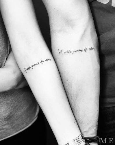 Fantastic #Quotetattoo #coupletattoos Design Matching Couple Tattoo, Couple Tattoo Ideas, Glow Tattoo, Word Tattoo Ideas, Sentimental Quotes, Word Tattoo, Couple Tattoo, Body Tattoo, Matching Couple Tattoos