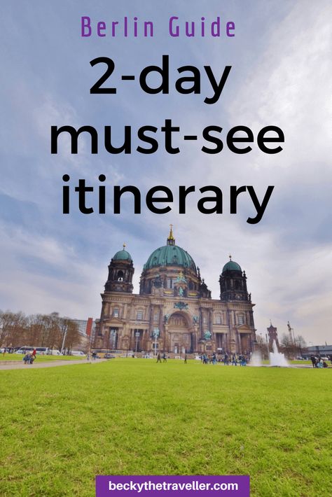 Planning a 2-day trip to Berlin? Here's my must-see 2-day itinerary for Berlin, including all the things you must see and do on your trip to Berlin. Also includes ideas for a 3-day itinerary too. #berlin #itinerary #germany #thingstodoberlin #thingstodogermany #visitberlin Berlin Checklist, What To Do In Berlin, Berlin Itinerary, Germany Trip, 2 Days Trip, Switzerland Vacation, German Travel, Vacation Wishes, Berlin Travel