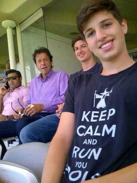 Imran khan with his Sons Imran Khan Family, Imran Khan Sons, Natural Blackhead Remover, Imran Khan Wedding, Imran Khan Cricketer, Imran Khan Pakistan, Acoustic Guitar Photography, Pakistan Independence, Test Match