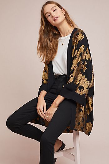 Elegantes Outfit Damen, Kimono Outfits, Rok Outfit, Kimono Outfit, Mode Kimono, Mode Abaya, Stylish Work Attire, Looks Street Style, Short Kimono