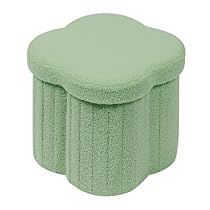 Boucle Ottoman, Ottoman Seat, Foot Stool, Storage Ottoman, Dorm Room, Ottoman, Green, Design, Dorm Rooms