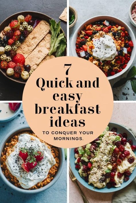 7 Quick and Easy Breakfast Ideas to Conquer Your Mornings ⏰ Breakfast Ideas Salty, Salty Breakfast Ideas, Quick And Easy Breakfast Ideas, Easy Breakfast Ideas, How To Cook Lamb, Broiled Salmon, Frozen Breakfast, Creamy Smoothies, No Cooking