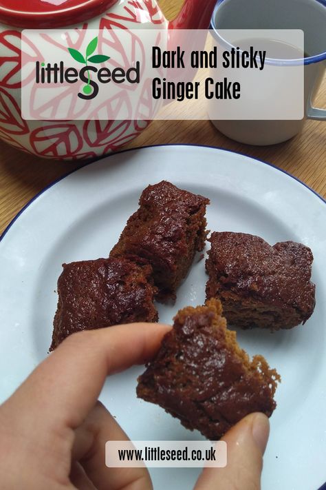 Want to get the perfect dark, sticky and moist ginger cake? Look no further, this recipe using littleseed rapeseed oil is the one. With stem and ground ginger it's deliciously spicy. Moist and succelent sultanas just add to the texture. Made with rapeseed oil rather than butter. Sticky Ginger Cake Recipe, Moist Ginger Cake, Crystalized Ginger Recipe, Cakes Made With Oil, Sticky Ginger Cake, Crystalized Ginger, Ginger Loaf, Dark Ginger, Brownies Cheesecake