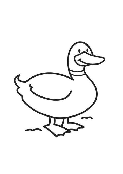 Coloring page Duck - coloring picture Duck. Free coloring sheets to print and download. Images for schools and education - teaching materials. Img 17734. Duck Clipart Black And White, Toddler Development, Free Coloring Sheets, Kids Class, Cuddly Animals, Clipart Black And White, Rainbow Kids, Paper Crafts Diy Kids, Cute Coloring Pages