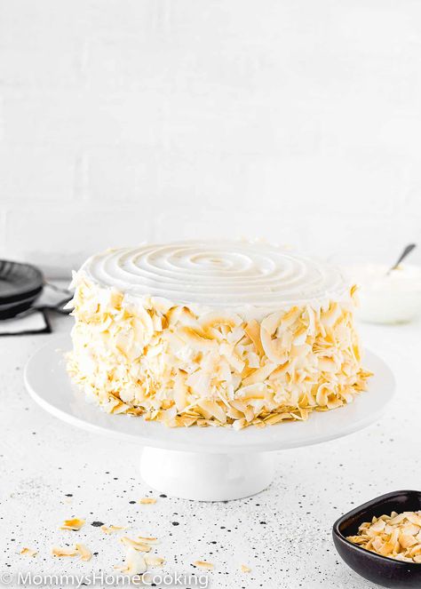 Eggless Coconut Cake, Coconut Flour Cake Recipes, Coconut Pineapple Cake, Pumpkin Dump Cake Recipe, White Chocolate Mud Cake, Spice Cake Mix And Pumpkin, Unfrosted Cake, Pumpkin Dump, Cream Cheese Frosting Easy