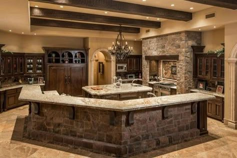 50 Kitchen Design Ideas That Will Absolutely Stun You | The Farthing Rustic Country Kitchens, Zillow Homes, Rustic Kitchen Design, Rustic Farmhouse Kitchen, Rustic Home Design, Decor Luxury, Barn Style House, Stunning Kitchens, Barn House Plans