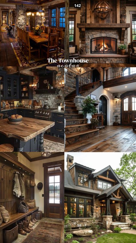 this is how i imagine the townhouse :) #acotar #book #feyre #aesthetic #rustic #fantasybook #wood Townhouse Acotar, Velaris Townhouse, Feyre Aesthetic, Fantasy Village, Garage Design, Dream House Exterior, Barndominium, Dream Home Design, Future House