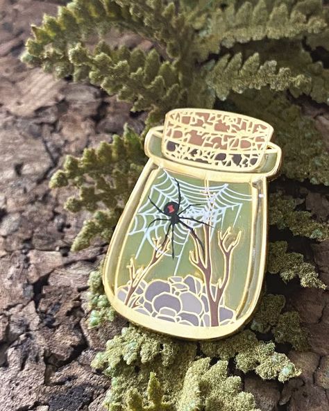 Fae Magic, Pin Illustration, Halloween Nature, Garden Witch, Halloween Fairy, Enamel Pin Collection, Magic Garden, Bag Pins, Pin Game