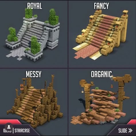 Minecraft Kale, Minecraft Stairs, Minecraft Create, Case Minecraft, Minecraft Decoration, Rumah Minecraft Sederhana, Minecraft Seed, Minecraft Structures, Minecraft Banner Designs