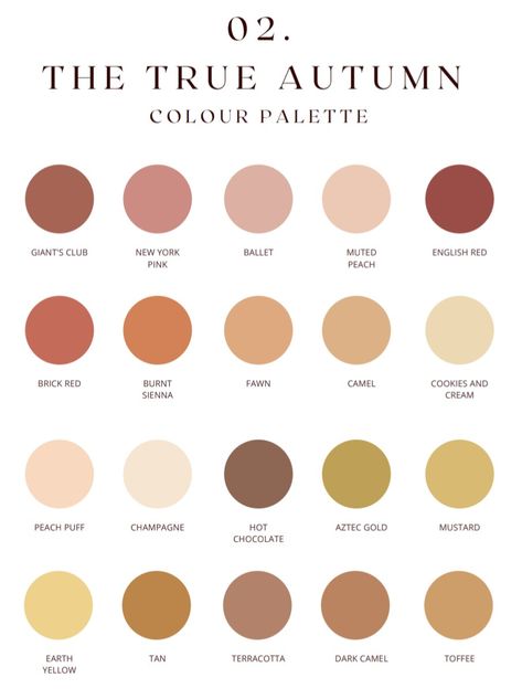 True Autumn Neutrals, True Autumn Aesthetic, True Autumn Nail Color, Warm Undertone Lipstick Shades, Fall Color Palette 2024, True Autumn Color Palette Analysis, True Autumn Color Palette Makeup, Warm Autumn Color Palette Makeup, Light Autumn Color Palette