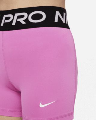 The Nike Pro Shorts are a super-duper stretchy, supportive layer that can be worn alone, or under your shorts or uniform. Add in Dri-FIT technology and sweat has no chance. Shown: Playful Pink/Black/White Style: DA1033-676 Hot Pink Nike Pro Shorts, Nike Pro Shorts Kids, Nike Pro Shorts Colors, Pink Nike Pros, Nike Pro Shorts, Pink Nike, Pink Nikes, Super Duper, Black White Fashion