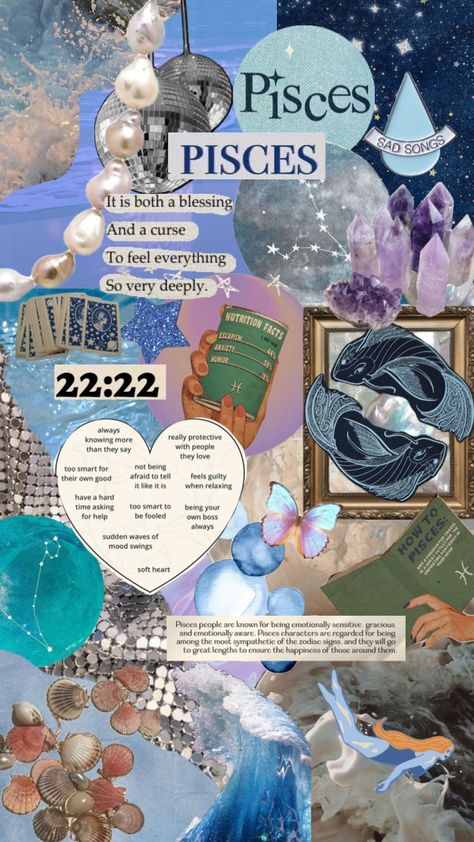 #piscessun #pisces #astrologymoodboard Pisces Mood Board Aesthetic, Pisces Women Aesthetic, Pisces Iphone Wallpaper, Pisces Energy Aesthetic, Pices Aesthetic Pics, Pisces Party Theme, Pisces Theme Party, Pisces Season Aesthetic, Pisces Wallpaper Iphone