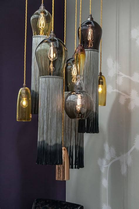 Tiger Lily pendant lamps from curiousa - Home Decorating Trends - Homedit London Design Festival, Rustic Lamps, Deco Luminaire, Luxury House Designs, Diy Desk, Rustic Lighting, Lighting Inspiration, Let There Be Light, Diy Lighting