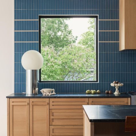 Zia Tile (@zia_tile) • Instagram photos and videos Zia Tile, Blue Ceramics, Wood Cabinets, Kitchen Backsplash, Backsplash, Reno, Tile, Ceramics, Instagram Photos