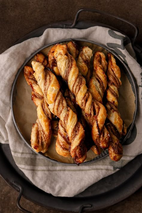 Cinnamon Sugar Puff Pastry Twists - Beat Bake Eat Puff Pastry Cinnamon Twists, Cinnamon Sugar Puff Pastry, Cinnamon Sugar Twists, Cinnamon Puff Pastry, Muffin Board, Lauren Blakely, Cinnamon Treats, Pastry Twists, Filo Pastry Recipes