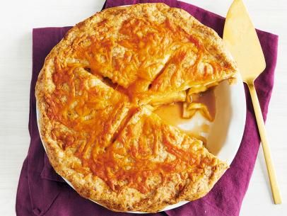 Apple–Cheddar Pie Recipe | Food Network Kitchen | Food Network Cheddar Apple Pie, Apple Cheddar, Vegetarian Bake, Apples And Cheese, Apple Filling, Pie Tart, Apple Pie Recipes, Baked Apples, Deep Dish