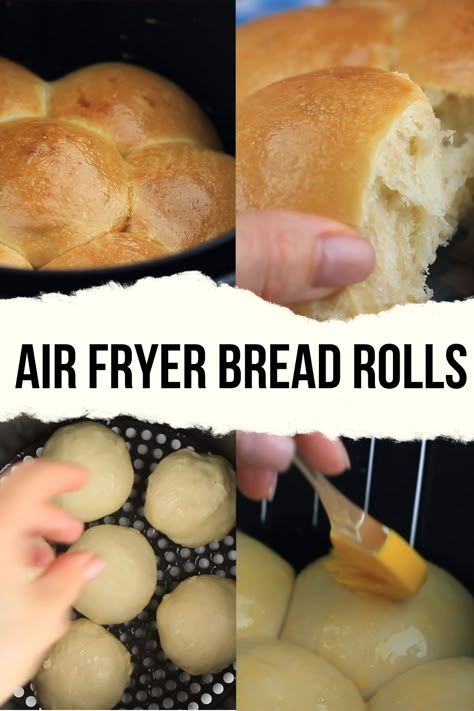 Looking for a quick and easy way to make delicious, homemade bread rolls? Look no further than your air fryer! Baking bread rolls in the air fryer is a simple and convenient way to enjoy fresh, warm bread without having to heat up your oven. In this article, we'll walk you through the steps for making perfect air fryer bread rolls, along with some tips and tricks for getting them just right. Easy Air Fryer Bread Recipe, Bread In A Air Fryer, Air Fryer Sandwich Bread, Making Bread In Air Fryer, Air Fried Bread, Bread Recipes In Air Fryer, Bake Bread In Air Fryer, Air Fryer Bread Rolls Recipes, How To Make Bread In Air Fryer