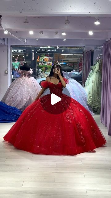 Miss Quince Boutique on Instagram: "The perfect red dress❤️! The 2024 @rachelallanquince collection!   Available in store now! 📍255 E 11th St LA CA 90015  #redquince #redquinceañeradress #quince #quincedresses #quinceaños #quinceañera" Red Quince Theme, Red Quince Dress, Red Quinceanera Dress, Red Quince, Quinceañera Ideas, Red Quinceanera Dresses, Quince Dress, Perfect Red Dress, Quince Dresses