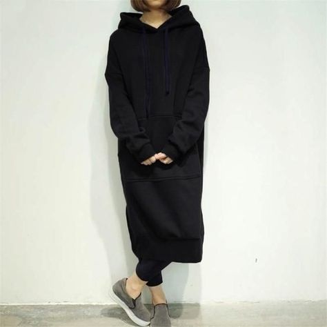 be53ee61104935234b174e62a07e53cfdesc48163490ri Oversized Hoodie Dress, Harajuku Hoodie, Hooded Sweatshirt Dress, Hoodie Set, Hooded Dress, Winter Sweatshirt, 가을 패션, Dress Plus Size, Hooded Pullover