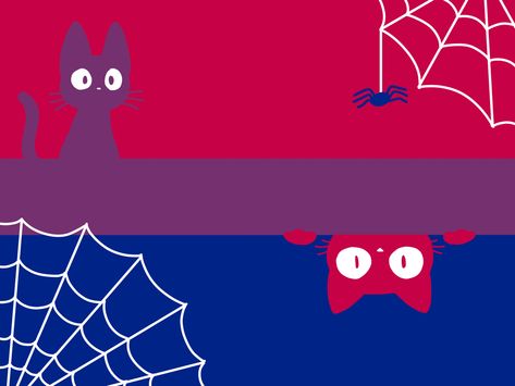 Halloween Pride Flag Wallpaper, Bi Flag Pfp, Agender Halloween Pride Flag, Halloween Pride Flags, Bisexual Flag Wallpaper, Bisexual Bandera Icons, Bi Stuff, Bi Flag, Bisexual Flag