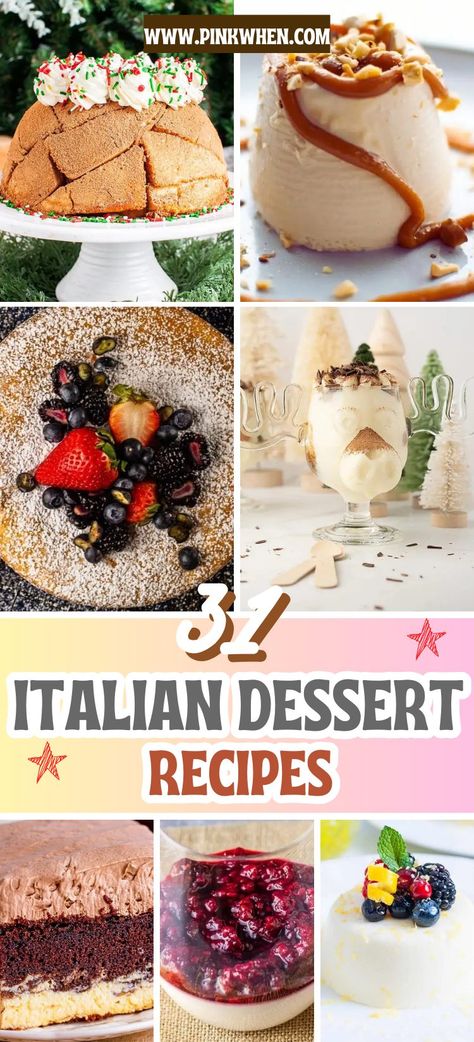 European Dessert Recipes, Saturday Appetizers, Easy Italian Desserts, Crappie Recipe, Old Italian Recipes, Italian Dessert Recipes, International Meals, Baking Swaps, European Desserts