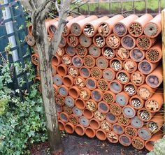 Bee Hotel, Bug Hotel, Insect Hotel, Mason Bees, Garden Bugs, Garden Insects, Fall Garden Vegetables, Recycled Garden, Bee Garden