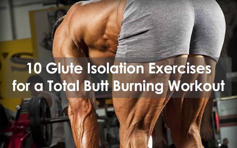 This list of glute isolation exercises will help you get that tight, lifted, gluteus maximus that every fitness enthusiast wants. Glute Isolation Exercises, Bodyweight Glute Exercises, Glute Isolation, Isolation Exercises, Glute Activation Exercises, Gluteus Maximus, Gluteal Muscles, Single Leg Deadlift, Glute Activation