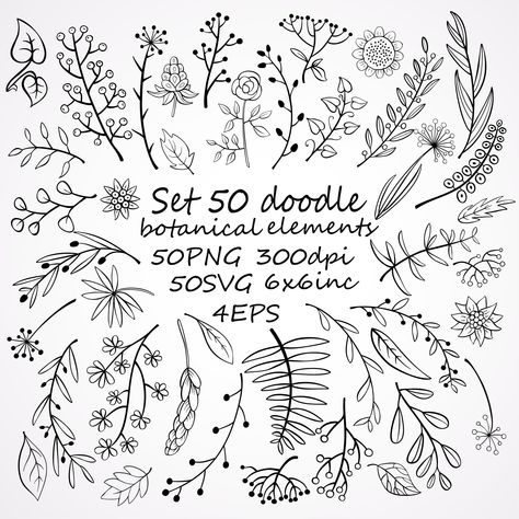 Houseplant Doodles, Foliage Doodle, Zentangle Flower Doodles, Floral Doodles Pattern, Scrapbook Doodles, Botanical Doodles, Floral Doodles, Doodle Floral, Floral Design Pattern