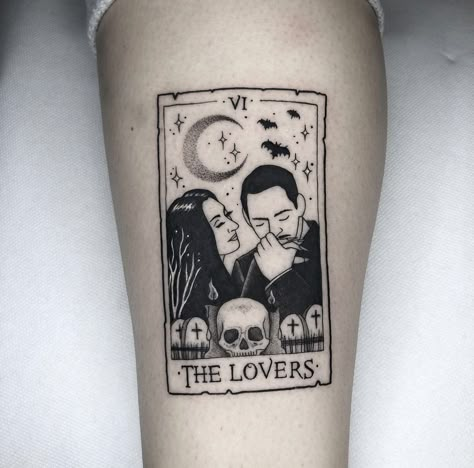 Tarot Card Tattoo Ideas, Tarot Card Tattoos, Card Tattoo Ideas, Card Tattoos, Gothic Tattoos, Lovers Tarot Card, Tarot Tattoo, Tarot Card Tattoo, Phrase Tattoos