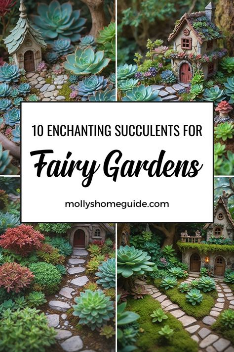 Discover the enchanting world of Succulents for fairy gardens with these ideas. Create a magical outdoor oasis with Succulents in outdoor pots or a gorgeous Succulent garden outdoor. Explore the whimsical realm of DIY Fairy Garden projects and learn how to incorporate Fairy garden plants into your space. Dive into the world of Miniature gardens and see how Succulent plants can enhance your arrangements. Elevate your outdoor decor with mesmerizing Fairy garden decor inspired by nature. Succulent Fairy Garden, Large Fairy Garden, Succulent Garden Outdoor, Fairy Garden Pots, Diy Fairy Garden, Fairies Garden, Fairy Garden Plants, Fairy Garden Designs, Fairy Garden Crafts