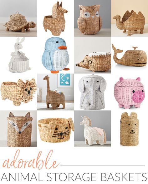 Savannah Seagrass Turtle Basket curated on LTK Animal Wicker Baskets, Giraffe Basket, Willow Animals, Nursery Baskets, Kids Playroom Decor, Girl Nursery Room, Playroom Storage, Toy Basket, Nursery Organization