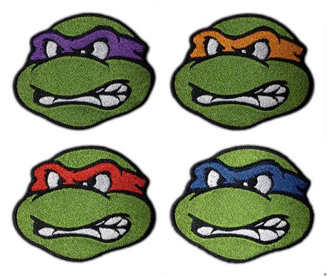 Ninja Turtle Head Group Patches by AffrayPatchworks on Etsy, $20.00 Sew On Badges, Teenage Mutant Ninja Turtle, Retro Costume, Sewing Embellishments, Ninja Turtle, Appliqué Patch, Cute Animal Drawings, Mutant Ninja, Teenage Mutant Ninja Turtles