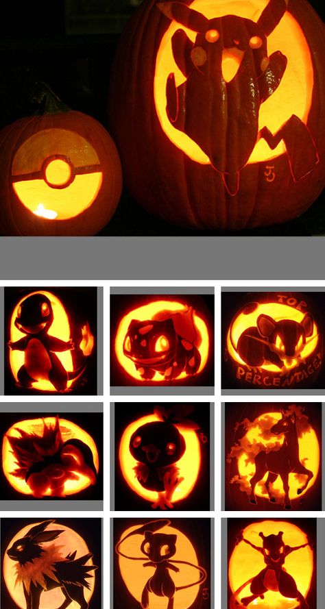 pokemon halloween pumpkin carvings Pokeball Pumpkin Carving, Boys Pumpkin Carving Ideas, Pokemon Pumpkin Carving Ideas, Pumpkin Carving Ideas Pokemon, Pokemon Pumpkins, Pokemon Pumpkin Carving, Pumpkin Pokemon, Pokemon Pumpkin, Halloween Pumpkin Carving Stencils