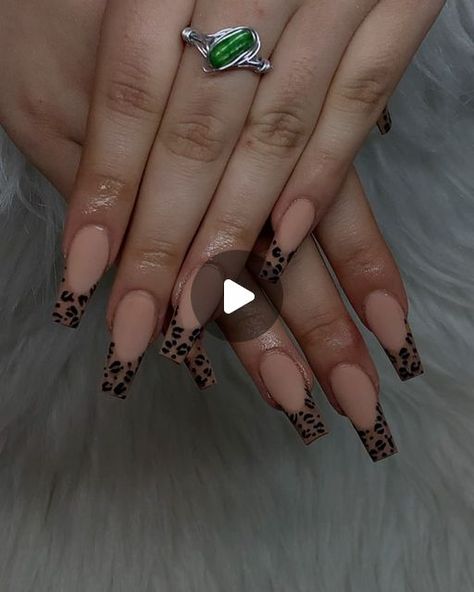 Nails By Mariela 💗 on Instagram: "Cheetah print frenchies 😍😍🤩   #houstonnails #houston #houstonnailtech #cheetahnails #explore #nails #dallasnails #nailsofinstagram #nailsonfleek #nailsnailsnails #exploremore #love #art" Cheater Print Nails, Cheater Print, Cheetah Print Nails, Cheetah Nails, Leopard Print Nails, Print Nails, Leopard Nails, Animal Print Nails, Trendy Nail Art